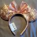 Disney Accessories | Authentic Disney Rose Gold Sequin Minnie Mouse Ears | Color: Gold/Pink | Size: Osbb