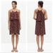 Madewell Dresses | Madewell Women Dream Drift Overlay Palm Tree Silk Dress Lined Brown Size 4 C6315 | Color: Brown | Size: 4