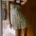 Urban Outfitters Dresses | Green Floral Dress Urban Outfitters | Color: Green/White | Size: S
