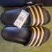 Adidas Shoes | Adidas Gold Slides Size Us5 Men Us6wmn F38 Uk5 Eg1758 Adilette Aqua New | Color: Gold | Size: 6