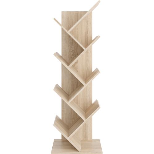 „Wandregal FMD „“Büchen 1″“ Regale Gr. B/H/T: 41,6 cm x 125,3 cm x 26 cm, 7 St. offene Fächer, braun (eiche) Hängeregale“