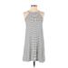 Mossimo Supply Co. Casual Dress - A-Line Halter Sleeveless: Ivory Print Dresses - Women's Size Small