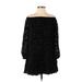 Ecote Casual Dress: Black Jacquard Dresses - Women's Size X-Small