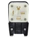 LEVITON 8452-P Agl Strt Blade Plug,Blk,50 A,Stnd,15-50P