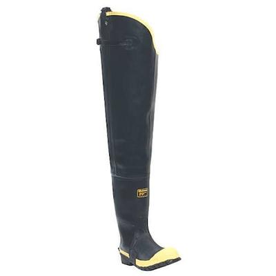 LACROSSE 109050 Size 10 Men's Steel Hip Wader, Black