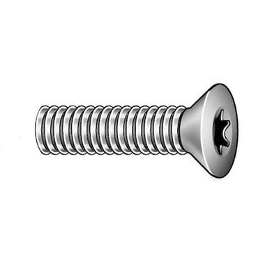 TAMPER-PRUF SCREWS 400660 #10-24 x 1/2 in Torx Flat Machine Screw, Zinc Plated