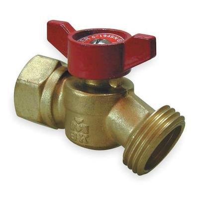 ZORO SELECT 102-453HN Hose Bibb,Quarter Turn,No Kink,1/2 In F