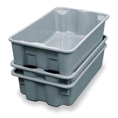 MFG TRAY 780208 Stack & Nest Storage Container, 3.7 gal, 17-7/8 in L x 10-5/8