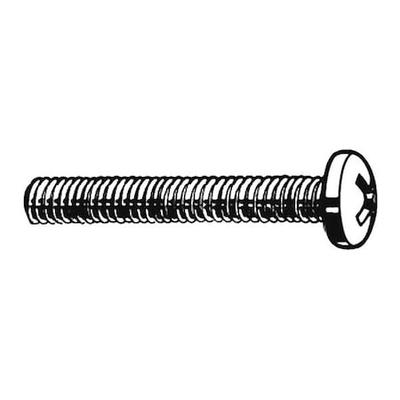 ZORO SELECT U51122.025.0125 1/4"-20 x 1-1/4 in Phillips Pan Machine Screw,