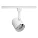 JUNO LIGHTING R500 WH Track Fixture, Round Back Cylinder, 120V