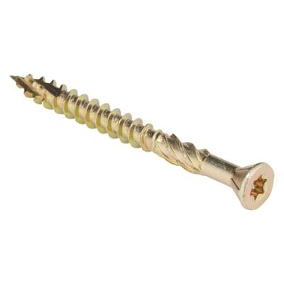 ZORO SELECT U30251.019.0200 Deck Screw, #10 x 2 in, Steel, Flat Head, Torx