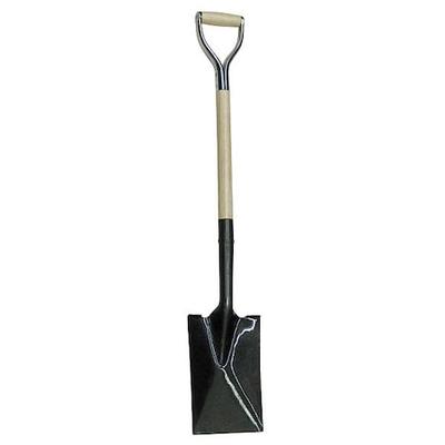 WESTWARD 4LVR9 Garden Spade Shovel, 14 ga Not Applicable Blade, Steel Blade,