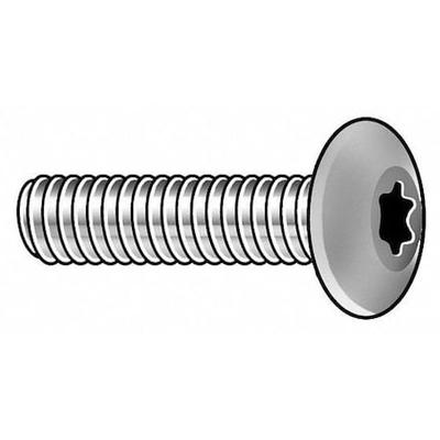TAMPER-PRUF SCREWS 400180 #8-32 x 2 in Torx Button Machine Screw, Zinc Plated