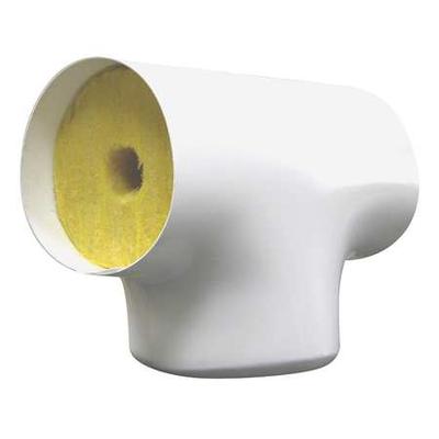 ZORO SELECT TEE439 4-1/8" Fiberglass Tee Pipe Fitting Insulation, 1" Wall