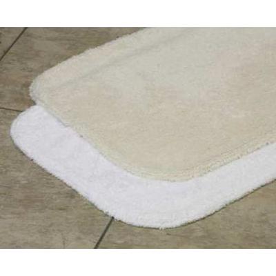 LACEY MILLS 08287STK Bath Rug,Essence,21x34,19 oz.,White