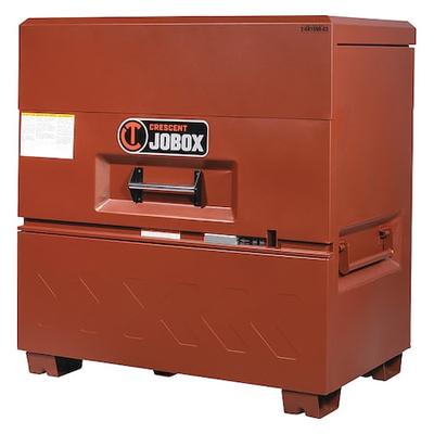 CRESCENT JOBOX 2-681990-01 Piano-Style Jobsite Box, Brown, 39.1 cu ft, 48" W x