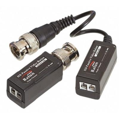 TRIPLETT HDB-VSTPT2 Video Balun,5MP,BNC Interface,Black