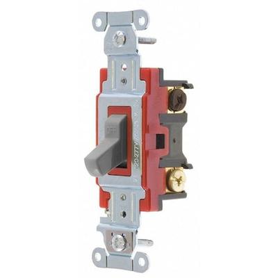 BRYANT 4904BGRY Wall Switch,20A,Gray,4-Way Type,Toggle