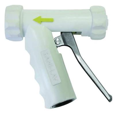 SANI-LAV N1SSW Pistol Grip Spray Nozzle, 3/4" Female, 150 psi, 7 gpm, White