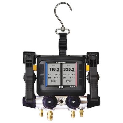JB INDUSTRIES DM4-Z Digital Manifold Gauge, 4-Valves, Hose Length: 60 in
