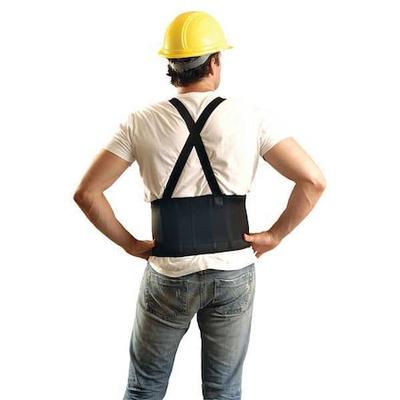 OCCUNOMIX 626-065 Back Support, Spandex, Detachable Suspenders, Hook-and-Loop,