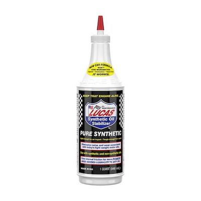 LUCAS OIL 10130 Synthetic Oil Booster, Clear, 1 qt.