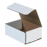 ZORO SELECT MRX5X Corrugated Mailers, 6 1/2" x 4 1/2" x 2 1/2", White, 50/Bundle