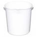 TOUGH GUY 48LZ13 3 gal Round Bucket, 12 1/2 in Dia, White, Polypropylene