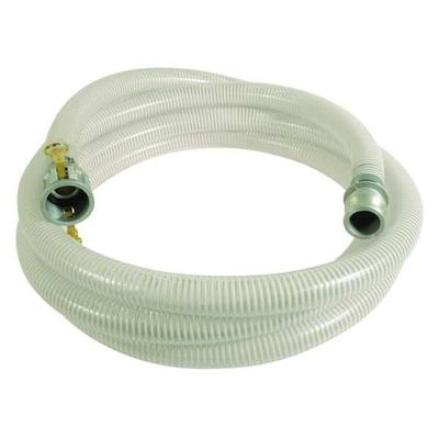 ZORO SELECT 45DU39 1" ID x 20 ft PVC Water Suction Hose 90 PSI Clear/WT