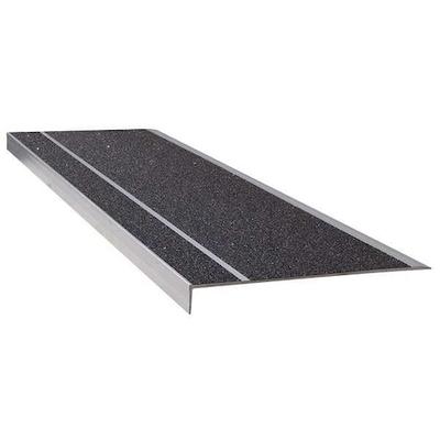 WOOSTER PRODUCTS 311BLA3-6 Stair Tread Cover Extruded Aluminum Black, 42 in W x
