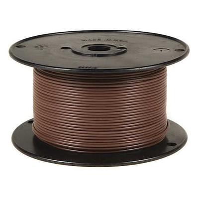 GROTE 87-7001 Primary Wire, GPT, 14 AWG, 1C C, Brown, PVC, Stranded, 60V, 100