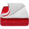 Plaid Couverture Flanelle Couche Double Doux Chaud Velouté Matrimonial Double - Rouge