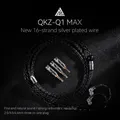 QKZ-Câble de mise à niveau pour écouteurs filaires Q1 MMCX QDC KZ C Pin 352 cœurs 3.5mm Jack