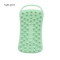 Skin Care Tools Mud Dirt Remover Massage Back Scrub Showers Soft Silicone Hook Baby Showers Cleaning Bath Brush Bubble Non-toxic Brushes LIGHT GREEN