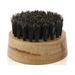 Beard brush Natural boar bristles Black walnut solid wood cut boar bristles Sturdy brush to eliminate beard itch soften facial hair and promote stronger and faster growth (original wood color) (1pcs)