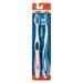 Equate Rotation Adult Manual Medium Bristle Toothbrush with Tongue and Cheek Cleaner 2 Count