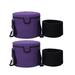 ENERGYSOUND Two Pieces of Purple Colored Canvas Carriers for Crystal Singing Bowl 7-12 inch