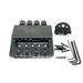 1 Set 4 String Headless Guitar Bridge System Electric Part for Headless Electric Replacement