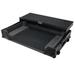 ProX XS-DDJ-REV7 WLTBL Flight Case For Pioneer DDJ-REV7 Digital Controller W-Sliding Laptop Shelf & Wheels | Black Finish