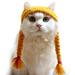 Welling Cute Cartoon Handmade Dog Cat Hat Animal Party Costume Cap Pet Decor Accessory