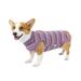 Mightlink Dog Recovery Suit Good Breathability Sleeveless High Elastic Edged Easy-wearing Prevent Biting Urine Pad Interlayer Pet Dog Abdominal Wounds Healing Recovery Suit Pet Supplies