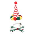 NUOLUX 1 Set Pet Hat with Venonat Bow Tie Suit Christmas Dog Cat Decorations Dog Cat Birthday Party Ornaments Pet Christmas Costumes Supplies (Random Style Snowflake Set)