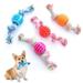 Vnanda 4Packs Dog Toy Ball Toothbrush for chewers Dental Rubber Ball - Interactive Slow Feed Pack- Chewing Toys for Medium Dogs Breeds Natural Clean Teeth Brush