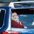 SDJMa Christmas Car Rear Window Sticker Santa Claus Car Sticker funny Car Sticker Car Window Sticker PVC Self-adhesive 3D Car Decal Christmas Car Window Decoration Car Sticker