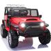 Hikiddo 12V Ride on Truck, 2 Seater Powe Ride on Car w/ Remote Control Plastic in Red | 30.1 H x 30.7 W x 46.4 D in | Wayfair