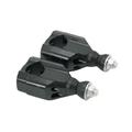 2pcs Motor Handlebar Riser CNC Handlebar/ Bar Mount Clamp Riser for Motorcycle Bike ATV (28mm 1 1/8inch) Black