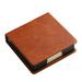 HeroNeo Self Stick Note Pad Holder Leather Name Cards Holder Sticky Notes Dispenser for Case with a Lid Cover Office School Supp