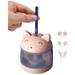 Kawaii Cartoon Animal Electric Pencil Sharpener with 3 DIY Cartoon Small Ears Adorable for Pupil Student