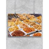 Salty Crunchy Snacks. Poster -Image by Shutterstock