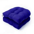 Gerich U-shaped Cushion Sofa Cushion Rattan Chair Royal Blue Cushion Terrace Cushion for Outdoor Indoor 2 Pcs